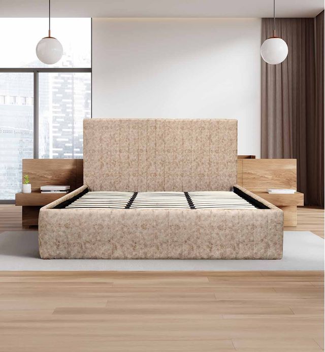 KORNIZË SHTRATI + LATOFLEX AMADA BEZHË 160x200cm
