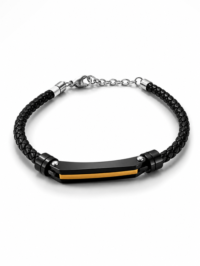 Karl Lagerfeld Bracelet – Black & Gold Edition