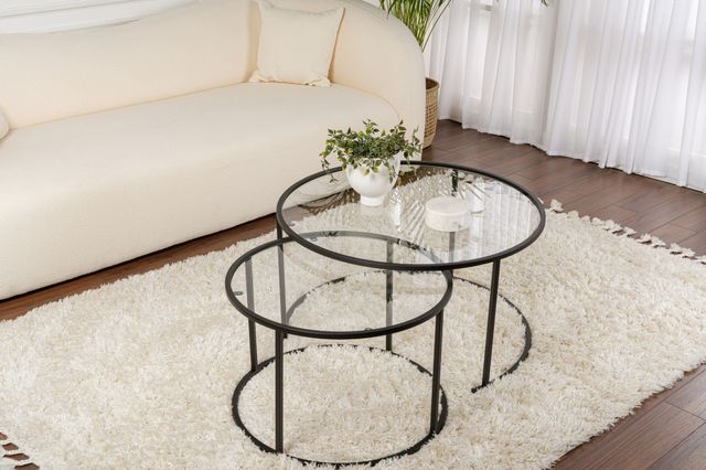 Set Tavoline Kafeje Nordure, Aurum - 80, 60 - E zezë, Transparente