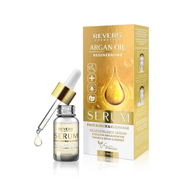 Serum Rigjenerues me vaj argani për fytyrë dhe qafë Revers, 10ml